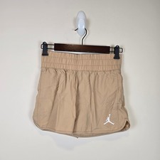 Jordan Girls Size L/12-13 Years Jumpman High Flying Shorts Legend Medium Brown