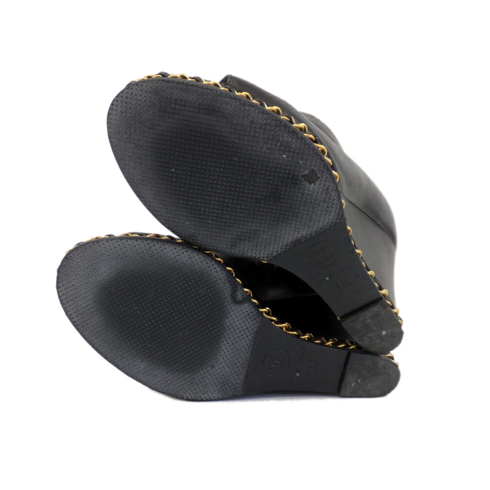 CHANEL short boots Cocomark chain 35C G27782 equivalent women's shoes thumbnail 6