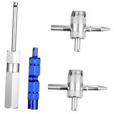 4 Pcs 4-1 Double and Single Head Valves Cores Remover Installation Wrench 