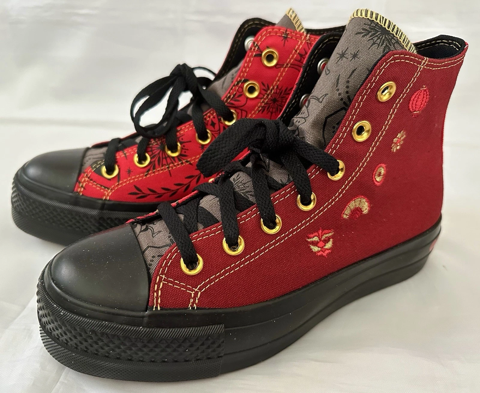 CONVERSE CTAS PIATTAFORMA ELEVATRICE HI TOP BY YOU #A12120C W 7 5 M 5 5 MULTI NUOVE CON ETICHETTE