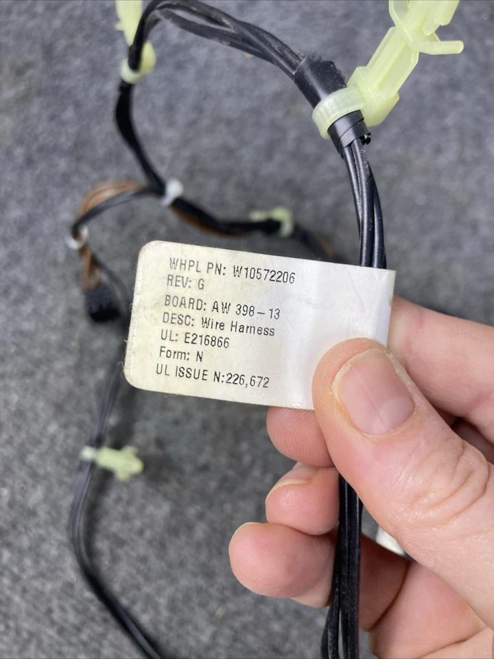 OEM Whirlpool Washer Washing Machine Wire Harness W10572206 - Image 4 of 4