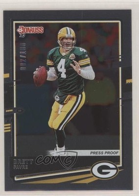 2020 Panini Donruss Press Proof Silver 2/100 Brett Favre #108 HOF 00ka