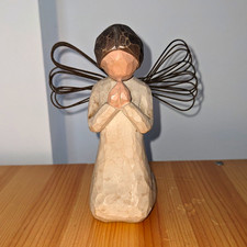 Willow Tree Angel of Prayer Figurine, Resin Natural Finish, Freestanding