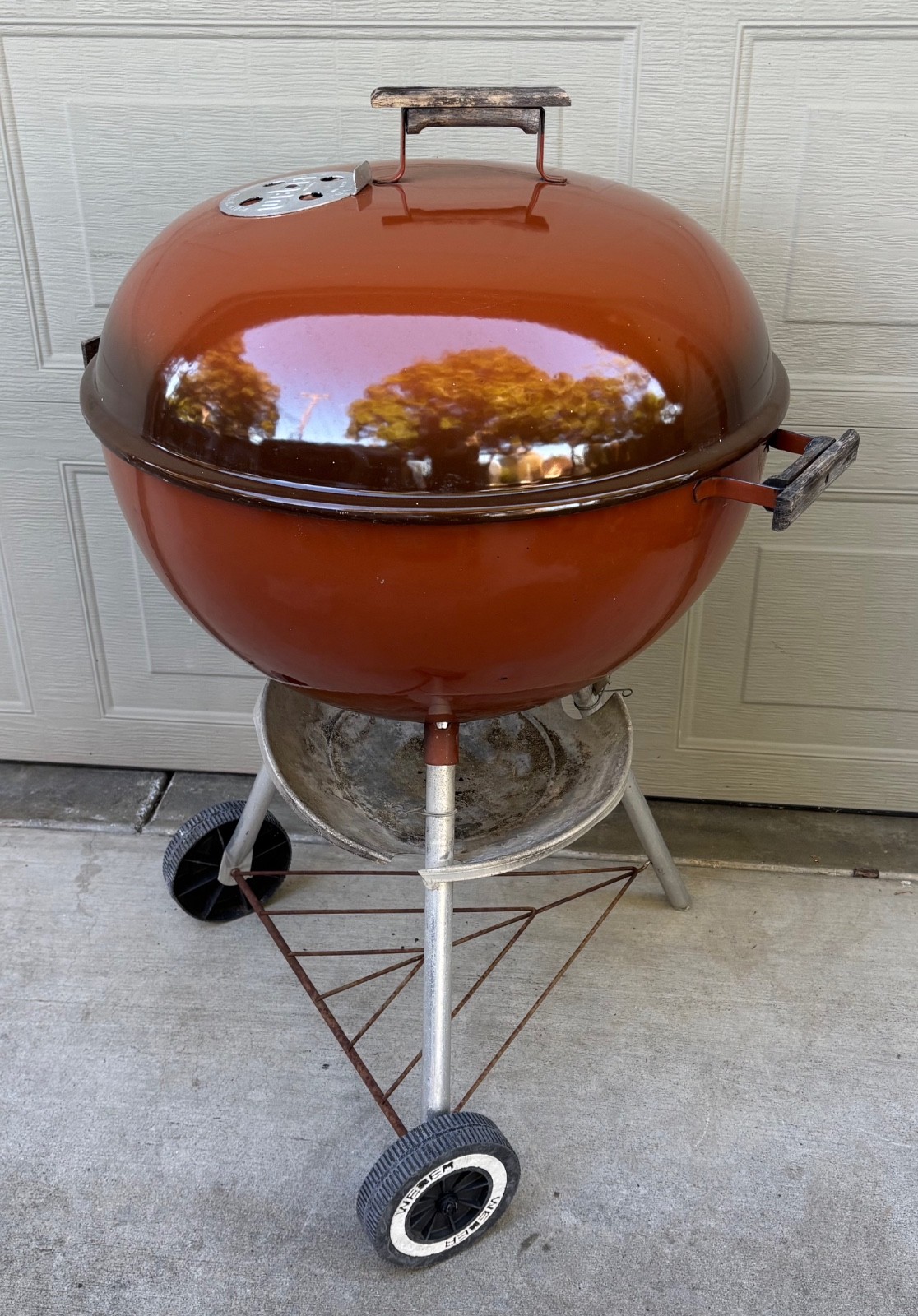 Vintage 1985 Weber Kettle Charcoal BBQ Grill 22.5" Copper Mi