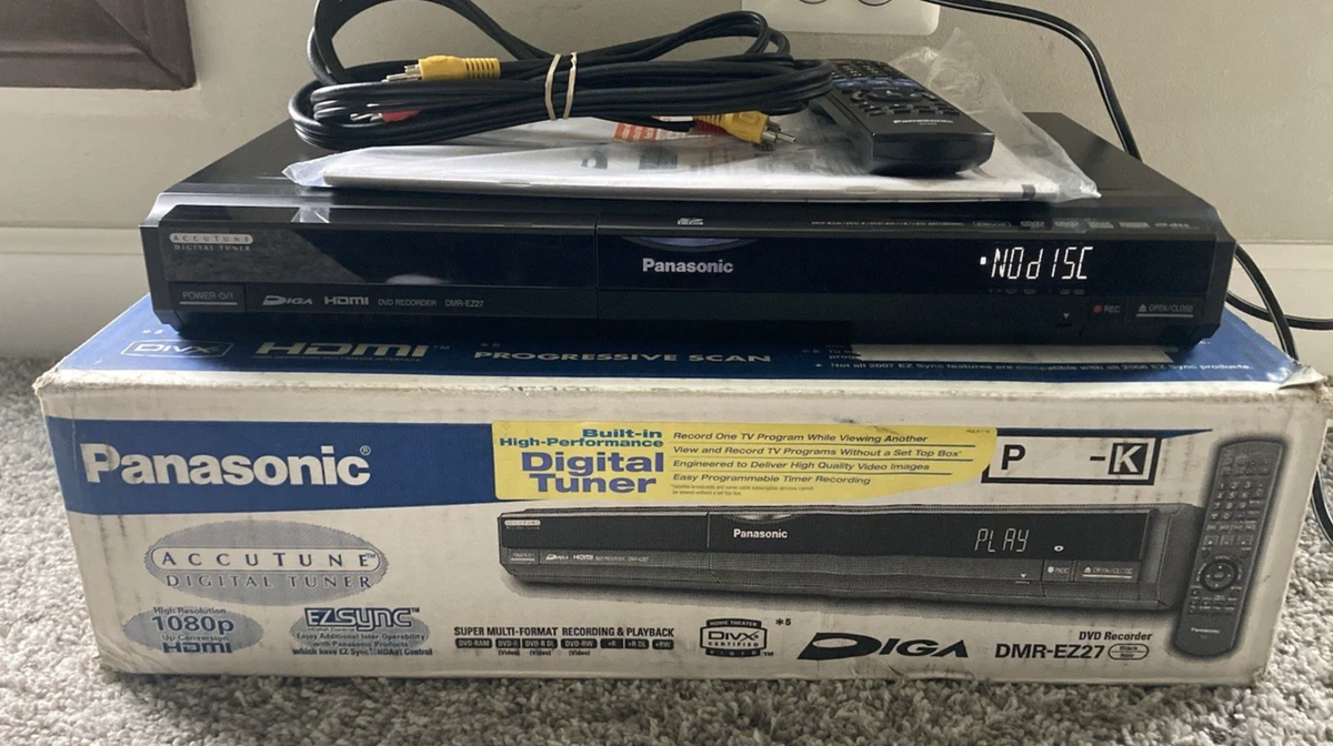 Panasonic Black DVD & Blu-ray Players with DVR/Hard Drive Recorder