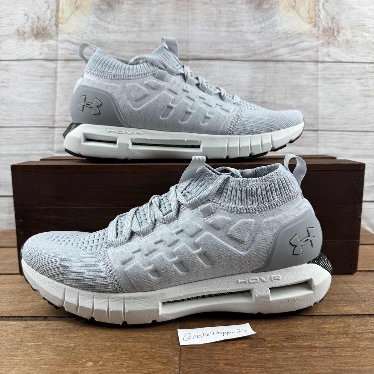 Under Armour HOVR Phantom 'Halo Grey' White 3028384-014 Men Size