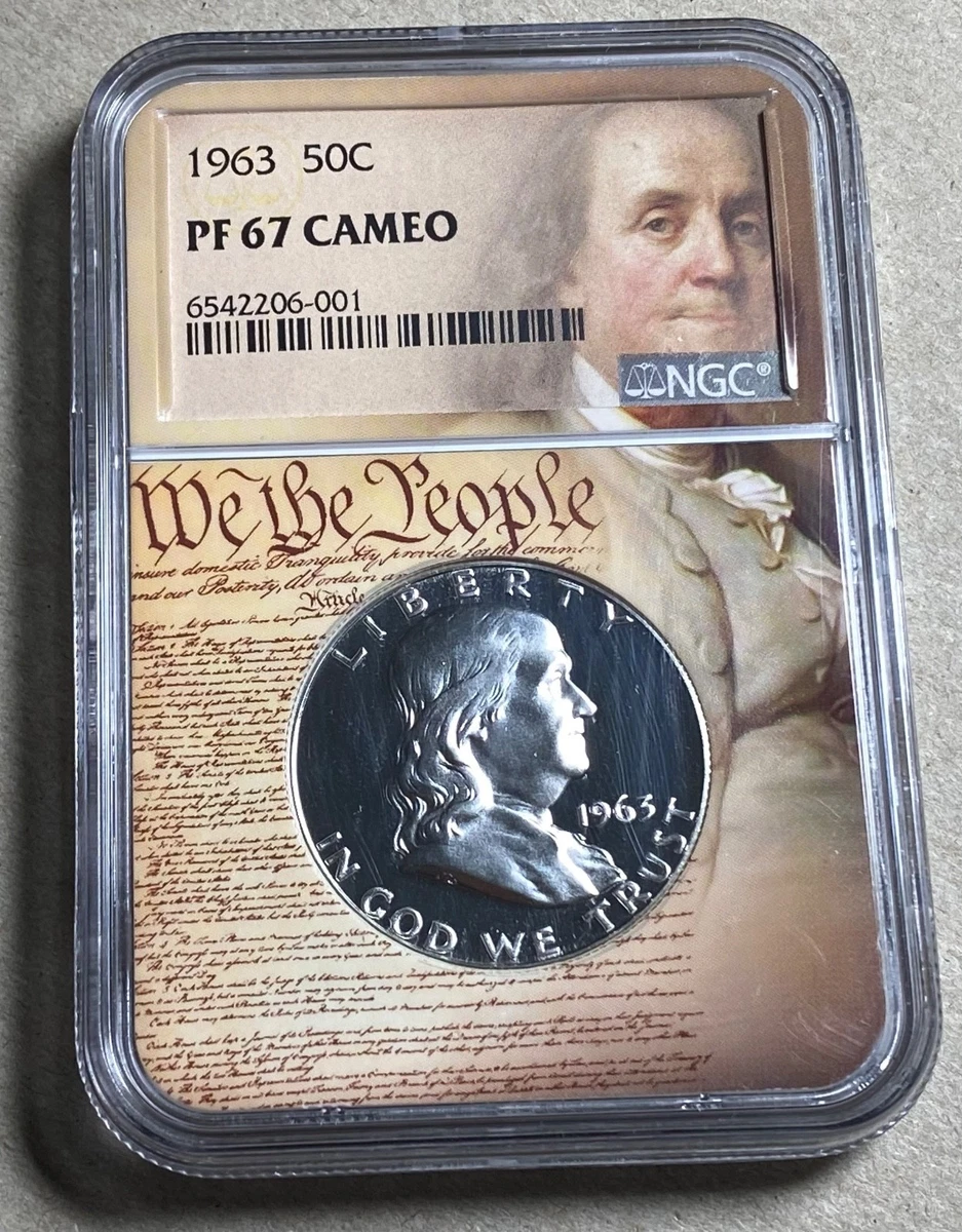 アメリカ　銀貨　プルーフ　1963　フランクリン　半ドル　CAMEO 1963 Proof Franklin Half Dollars for sale | eBay