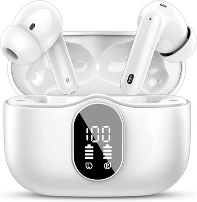 Wireless Earbuds, Bluetooth 5.4 Headphones Bass Stereo, Ear Buds with Noise Canc