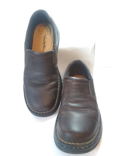 Thom McAn Women's Size 7.5 Brown Leather Slip On Shoes Comfort Casual - Picture 2 of 9