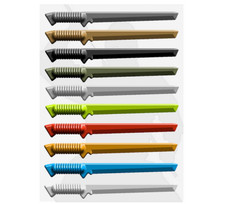 Brickarms Tactical Sword Custom Weapon for Minifigures -Pick your Color -