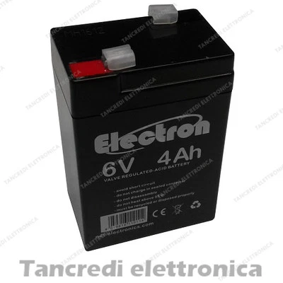 Batteria al piombo 6V 4Ah - FE.ME.T. sas di Fedele F. Gambino N. & C Batteria al piombo 6V 4Ah - FE.ME.T. sas di Fedele F. Gambino N. & C
