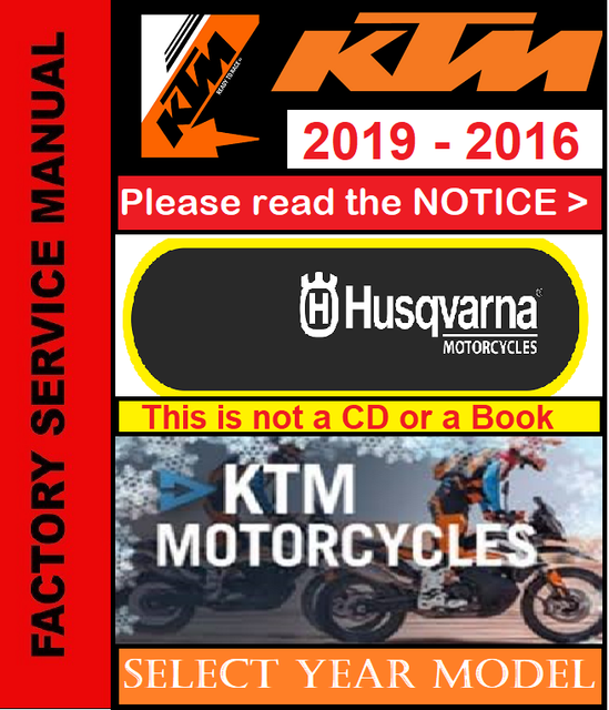 KTM Service Workshop Shop Repair Manual Book 2019 350 EXC-F | eBay