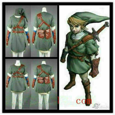 Anime The Legend of Zelda Twilight Princess Link Suit Cosplay
