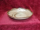 Vintage Frankoma  Pottery #218, Scalloped 11" Bowl",  Brown Satin