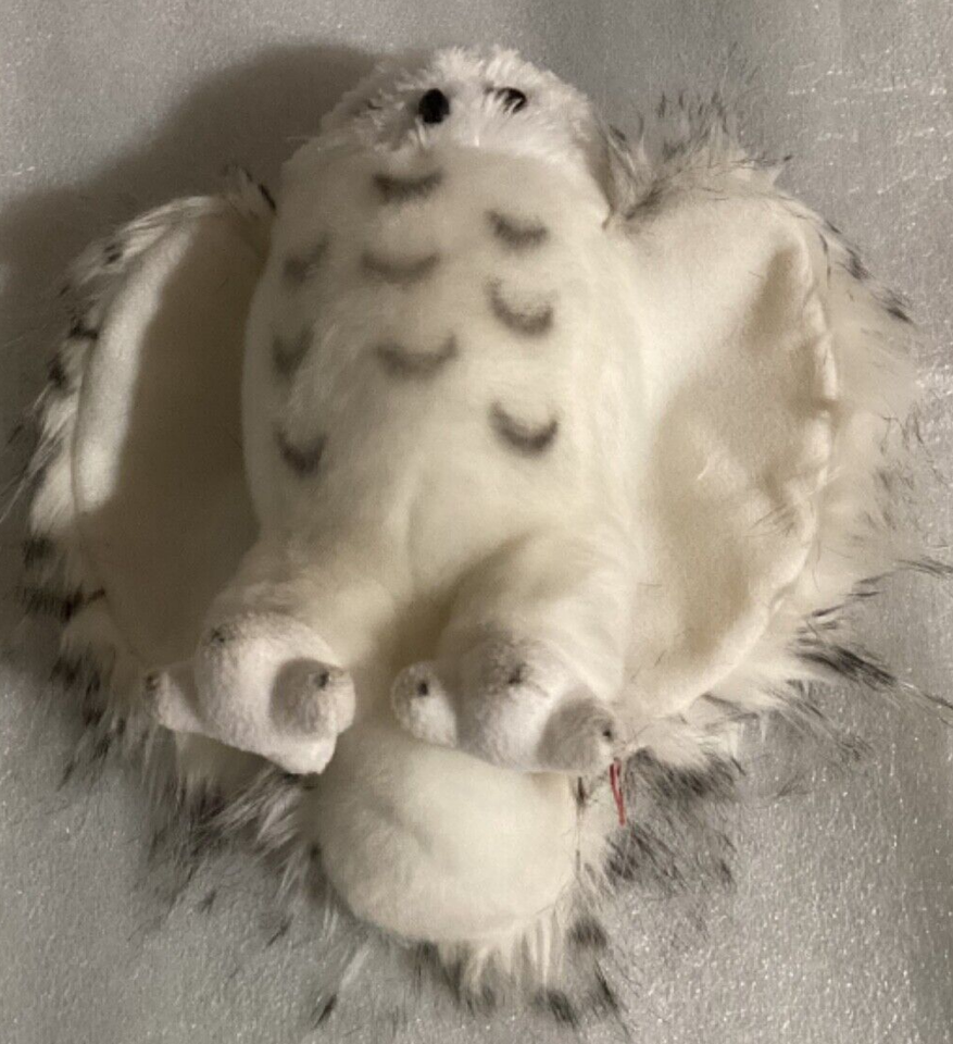 Douglas 8" White Snowy Owl Stuffed Animal Toy Plush Hedwig Wizard