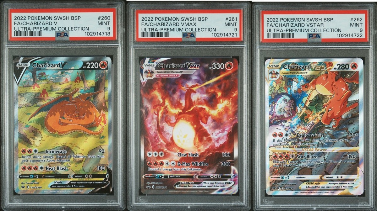 2022 PROMO CHARIZARD V 260 VMAX 261 VSTAR 262 ULTRA PREMIUM