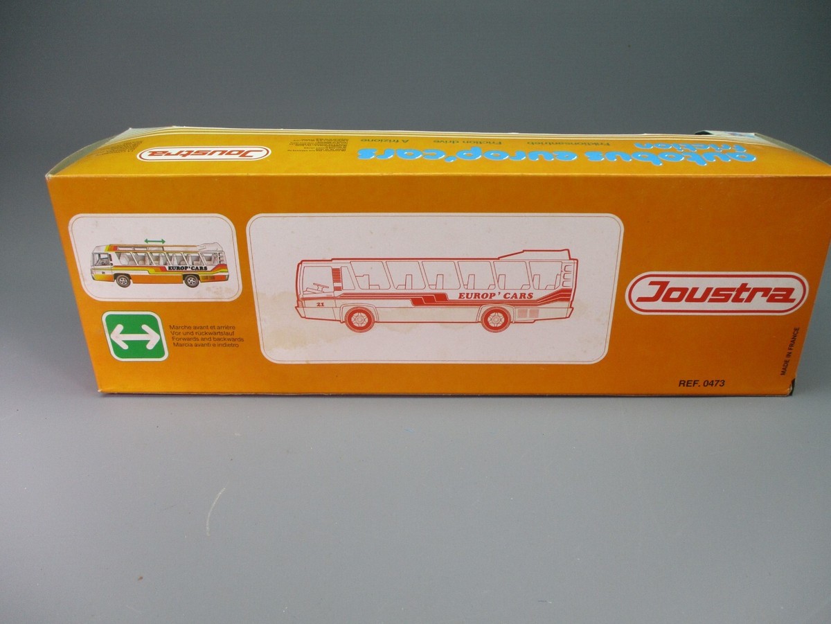 Autocar Joustra CEJI 0473 – Autobus Europ'cars Holidays à Friction, 39 Cm, état Moyen