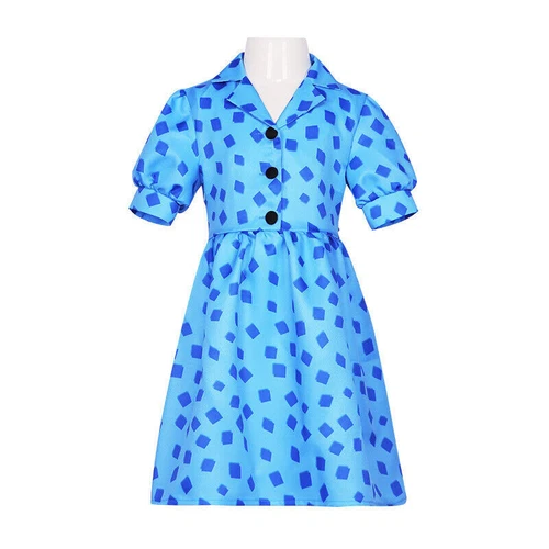 Movie Roald Dahls Matilda Cosplay Costume Uniform Halloween Girls Outfit New - Picture 7 of 9