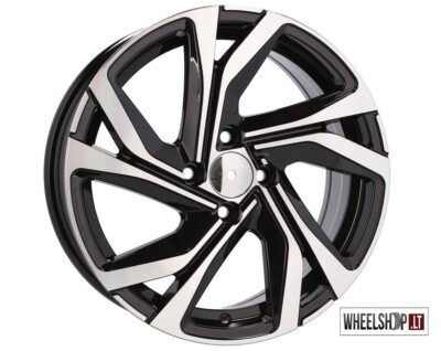 Renault Clio R14 4x100 alloy wheels 4x 14 inch 6J Black machined Felgen Rims