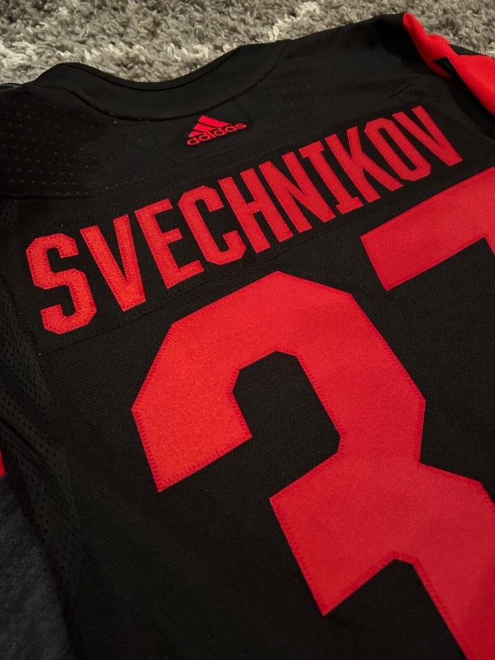 SVECHNIKOV adidas CAROLINA HURRICANES 2023 Stadium Series Jersey hockey