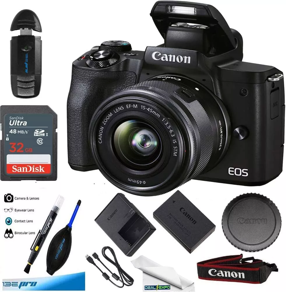 Canon EOS M50 Mark II Camera With 15-45mm