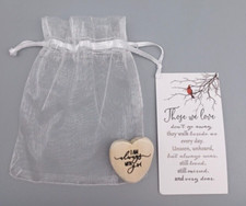 Sympathy Gift Memorial Bereavement Heart w Card Condolence Remembrance