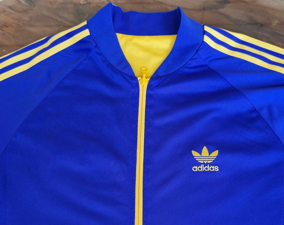 SWEDEN 2008 EURO ADIDAS DOUBLE SIDED REVERSIBLE TRACK TOP JACKET L