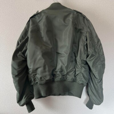 Real McCOY'S Flight Jacket L-2B men Size L Wool Rayon Khaki | eBay