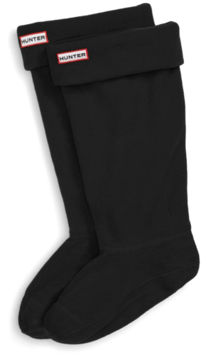 Hunter 1065 Unisex Black Original Tall Fleece Welly Boot Socks Size L  - 第 1/6 張圖片