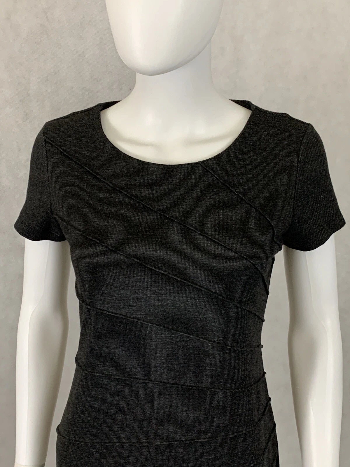 VETEMENTS Abito bodycon donna En Focus Studio TAGLIA 4 grigio antracite