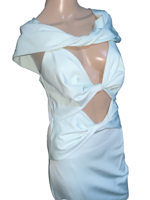 New NWT Cushnie Et Ochs Mint Green Twisted Front Cutouts Cocktail Dress US  6 | eBay