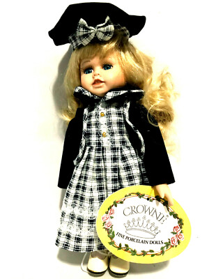 Crowne Fine Porcelain Doll JOANNA -85893 | eBay
