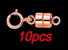 10 TEN 4.5mm ROSE 14k Gold FILLED MAGNETIC CLASP Converter 5mm spring ring USA