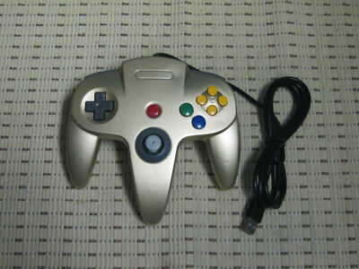 USB Controller Gamepad Nintendo 64 Design N64 Gold für PC MAC Computer *NEU*