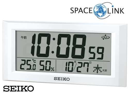 SEIKO GPS Satellite Radio Clock GP502W White Calendar English instruction - 第 1/7 張圖片