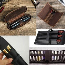 PU Leather Fountain Pen Case Pen Bag Display Holder Storage Box Pouch New