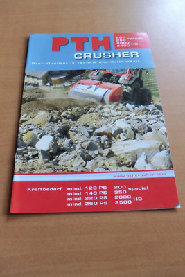 Prospekt PTH Holzer Crusher 200/250 special 2000/2500 HD Brecher brochure Daten