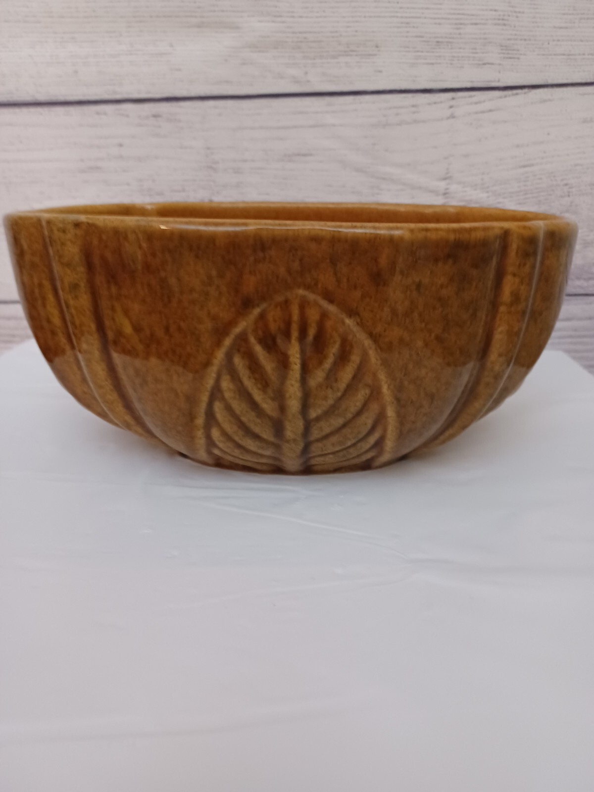 Vintage HAEGER Oval Pottery Ceramic Glazed Brown Bowl Planter 231 Made in USA eBay