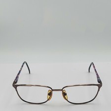 Vintage Lamy X714 Brown Purple Metal Oval Sunglasses FRAMES ONLY