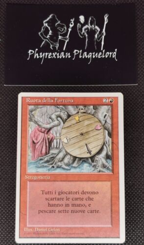 1995 MTG Wheel of Fortune - Foreign White Bordered Italian Vintage Magic Card #1 - Zdjęcie 1 z 4