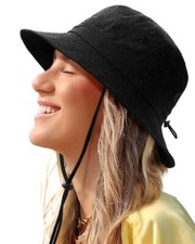 Waterproof Bucket Hat for Women Men Rain Hat UPF 50 Wide Brim Boonie Sun Hat...
