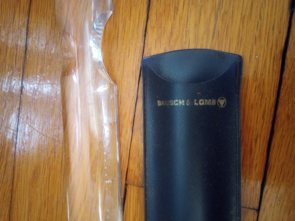 Vintage Bausch & Lomb Clear Acrylic Magnifier Letter Ruler in Case | eBay