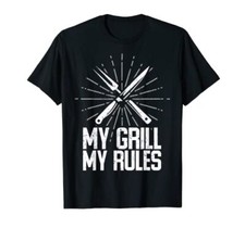 MY GRILL MY RULES Pitmaster Camicia BBQ LOVER Affumicatore di carne