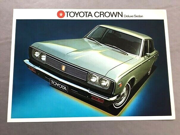 1970 Toyota Crown Deluxe Sedan Original 1-page Car Sales Brochure