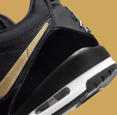 あい ✩.*˚ Nike Air Jordan Legacy 312 Low Shoes Black Metallic Gold