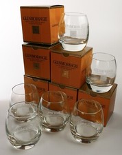 6 x Glenmorangie Single Malt Scotch Whisky Tumbler Glas Bauchig Geschenkbox 3663