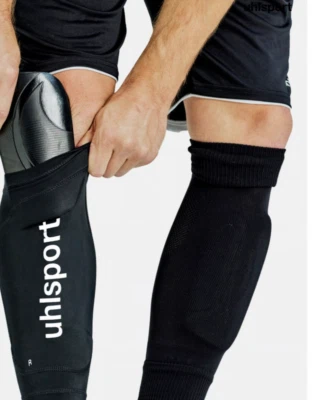 UHLSPORT Guard Sleeve Gr. L Fußball Schienbeinschoner NEU enganliegender Strumpf