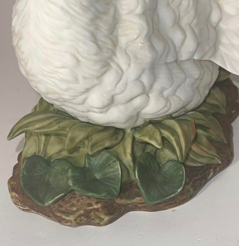 1987 Home Interiors& Gifts Masterpiece Porcelain WHITE SWAN Figurine HOMCO - Picture 4 of 9