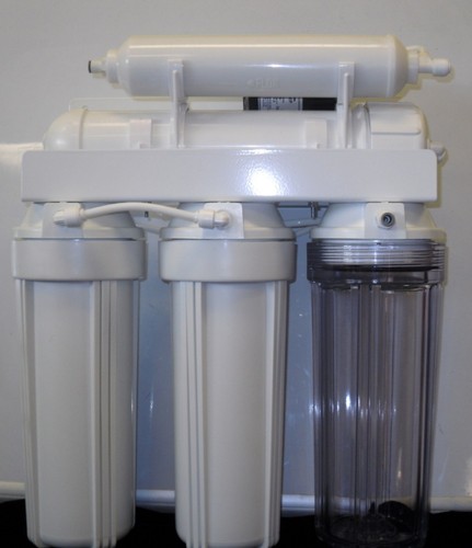 6 STAGE REVERSE OSMOSIS ALKALINE WATER FILTER SYSTEM + PERMEATE PUMP 100GPD USA - Picture 3 of 4