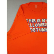 Way to Celebrate Halloween Mens XL Orange Graphic T-Shirt Costume Tee